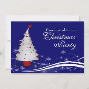 Invitación Fiesta de Navidades del Árbol de Navidad y Santa C