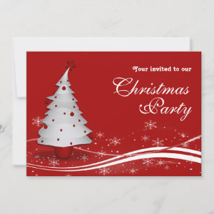 Invitación Fiesta de Navidades del Árbol de Navidad y Santa C