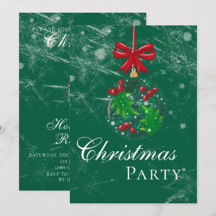 Invitación Fiesta de Navidades del Globe de Nieve de Invierno