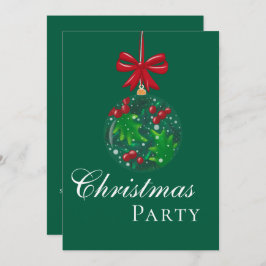 Invitación Fiesta de Navidades del Globe de Nieve de Invierno