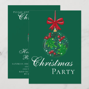 Invitación Fiesta de Navidades del Globe de Nieve de Invierno