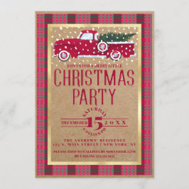 Invitación Fiesta de Navidades del grupo Rústico Red Truck Fl