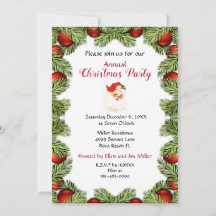 Invitación Fiesta de Navidades del hogar de vacaciones