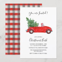 Fiesta de Navidades editables de guiones de coches
