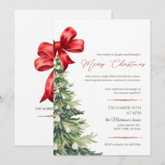 Invitación Fiesta de Navidades elegantes