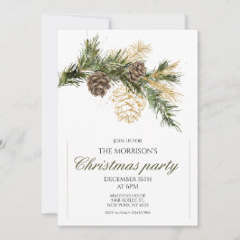 Invitación Fiesta de Navidades elegantes