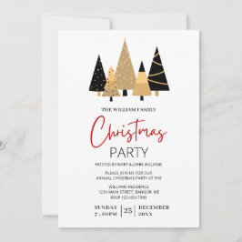 Invitación Fiesta de Navidades estéticos modernos