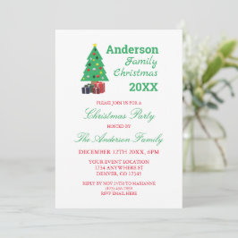 Invitación Fiesta de Navidades familiares