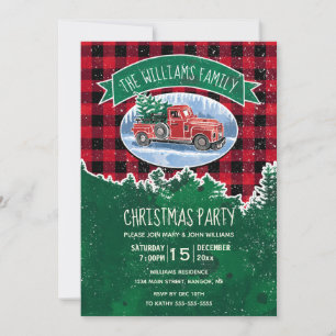 Invitación Fiesta de Navidades familiares de una granja de ca