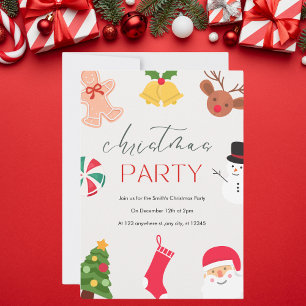 Invitación Fiesta de Navidades festivos