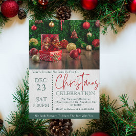 Invitación Fiesta de Navidades festivos alegres