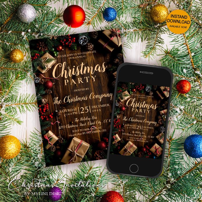 Invitación Fiesta de Navidades festivos rusos (Subido por el creador)