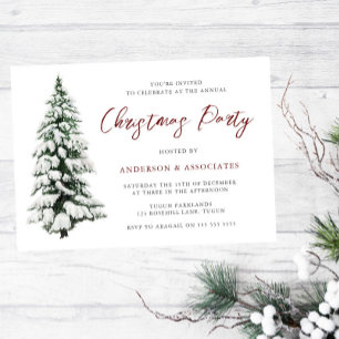 Invitación Fiesta de Navidades festivos Snowowden Christmas T