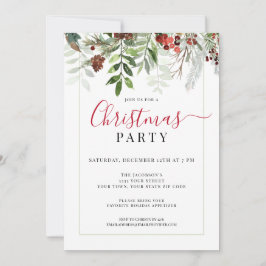 Invitación Fiesta de Navidades Florales de Agua Verde