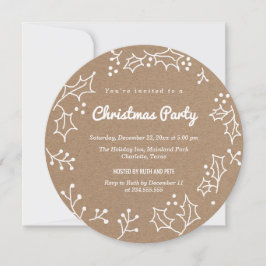 Invitación Fiesta de Navidades fronterizos de Garland, periód