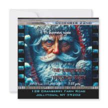 Fiesta de Navidades hermosos de Blue Eyed Santa Sn