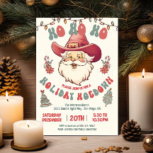 Fiesta de Navidades Ho Ho Hoedown Cowboy Santa Hol