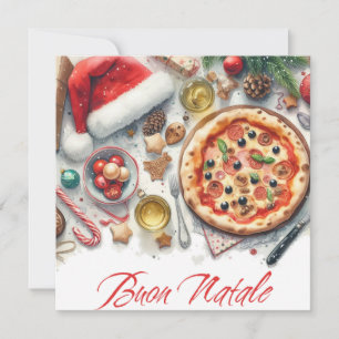 Invitación Fiesta de Navidades italianos de Buon Natale Water