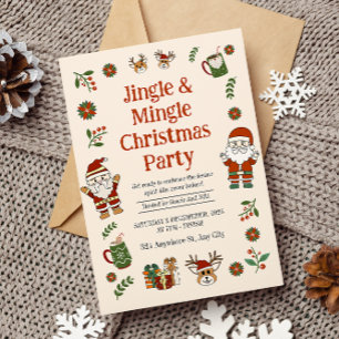 Invitación Fiesta de Navidades Jingel y Mingel