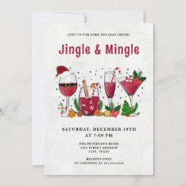 Invitación Fiesta de Navidades Jingle y Mingle
