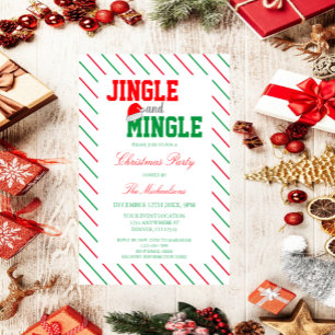 Invitación Fiesta de Navidades Jingle y Mingle