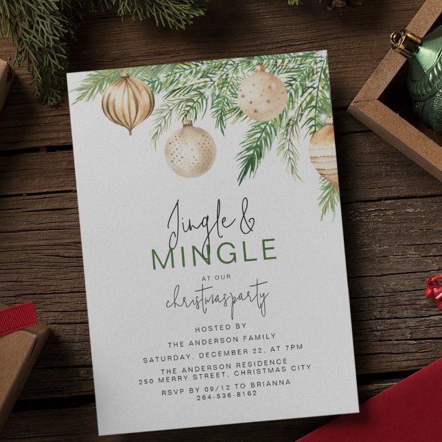Invitación Fiesta de Navidades Jingle y Mingle (Subido por el creador)