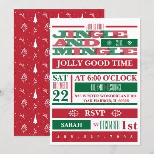 Invitación Fiesta De Navidades Jingle Y Mingle