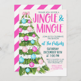 Invitación Fiesta de Navidades Jingle y Mingle