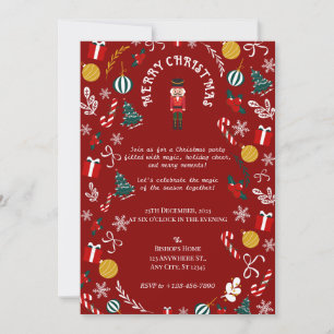 Invitación Fiesta de Navidades Mágicos Nutcracker