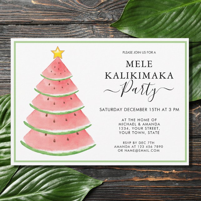Invitación Fiesta de Navidades Mele Kalikimaka (Subido por el creador)