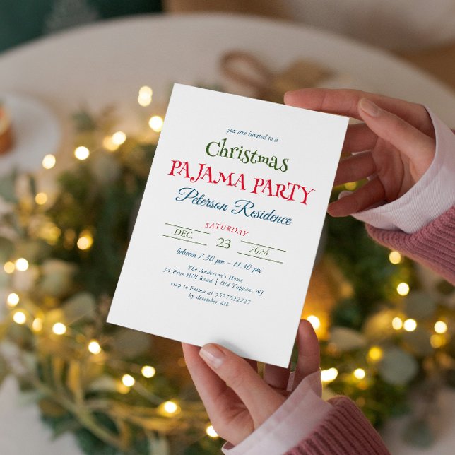 Invitación Fiesta de Navidades minimalistas (Subido por el creador)