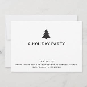 Invitación Fiesta de Navidades minimalistas