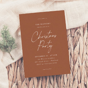 Invitación Fiesta de Navidades mínimos modernos