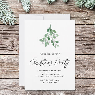 Invitación Fiesta de Navidades Mistletoe