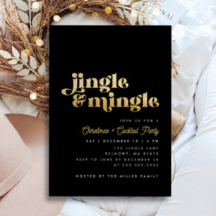 Invitación Fiesta de Navidades modernos castillos de jingle n
