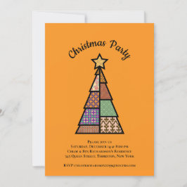 Invitación Fiesta de Navidades modernos de árboles navideños