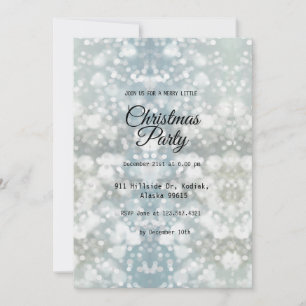 Invitación Fiesta  De Navidades Modernos Y Elegantes De Plata