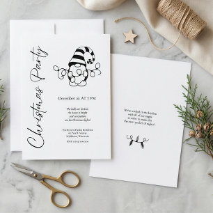 Invitación Fiesta de Navidades modernos y Minimalistas de Gno