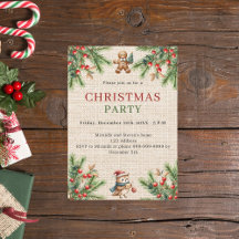 Fiesta de Navidades naturales de pino beige burlap