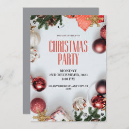 Invitación fiesta de Navidades personalizados