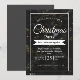 Invitación fiesta de Navidades personalizados