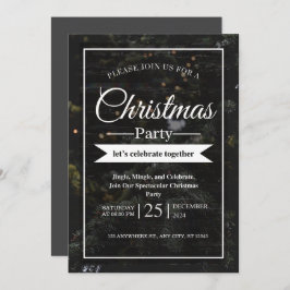 Invitación fiesta de Navidades personalizados