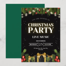 Invitación fiesta de Navidades personalizados