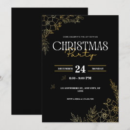 Invitación fiesta de Navidades personalizados