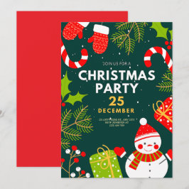 Invitación fiesta de Navidades personalizados