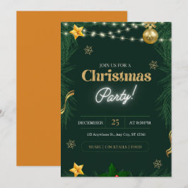 Invitación fiesta de Navidades personalizados