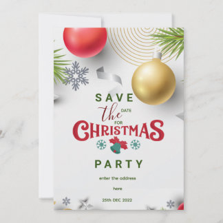 Invitación Fiesta de Navidades personalizados personalizados