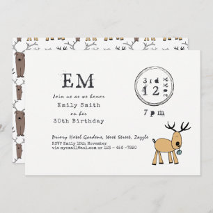 Invitación Fiesta De Navidades Quirky - Típico De Doodle De R