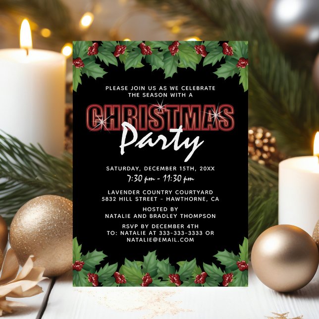 Invitación Fiesta de Navidades Red Green corporativo (Subido por el creador)
