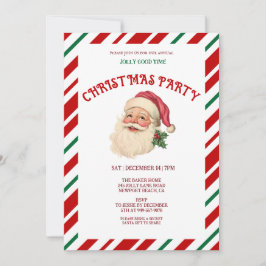 Invitación Fiesta de Navidades retro